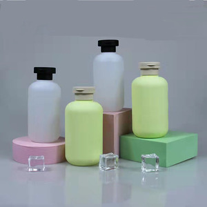 Shoulder Tesparent Serum skincare packaging Luxury 30ml Amber Glass Oil Dropper bottles Hemp bottle heme plastic bottle PET
