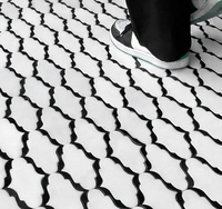 SUBEI Like Elegant Lady, mosaïque de carreaux de marbre naturel de forme irrégulière, blanc et noir, pour murs et sols