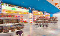 Magasin de bonbons/présentoir moderne, tablette personnalisée colorée, en forme de support de dessin animé, décor d'étagère, accessoires de décoration de bonbons, 1 pièce