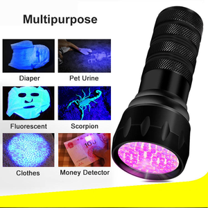 Lampe torche UV portable à 21 <span class=keywords><strong>LED</strong></span>, en alliage d'aluminium, étanche, torche ultraviolette rechargeable par USB, 395 nm, <span class=keywords><strong>détecteur</strong></span> d'urine d'animaux - Product Image 5