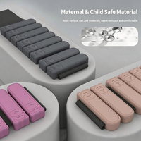 Bracelet lesté en silicone motif ours mignon avec blocs de fer de 1 lb et 2 lb, réglable avec Velcro, pour Yoga, Pilates, marche et fitness
