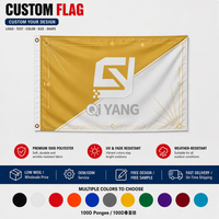 Drapeaux et bannières écologiques personnalisés, polyester 150D, impression numérique, durables, activités de plein air, n'importe quel logo, prix de gros d'usine