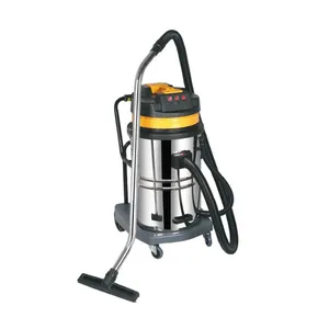 Stainless Steel Upright Siklon 80 Liter Basah dan Kering Vacuum Cleaner