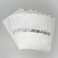 Personnalisation de la marque Logo imprimé fermeture éclair emballage en plastique Transparent givré curseur fermeture éclair sac d'emballage