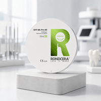 Bloc de zircone liquide sans céramique multicouche Rondcera pour placage antérieur fin, transformation du sourire SHT-ML Pro 4D