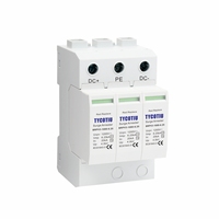 TYCOTIU TYPV3-1000 Parafoudre solaire photovoltaïque 1000V CC, dispositif de protection contre les surtensions en plastique durable, SPD Type 2 T2 40kA