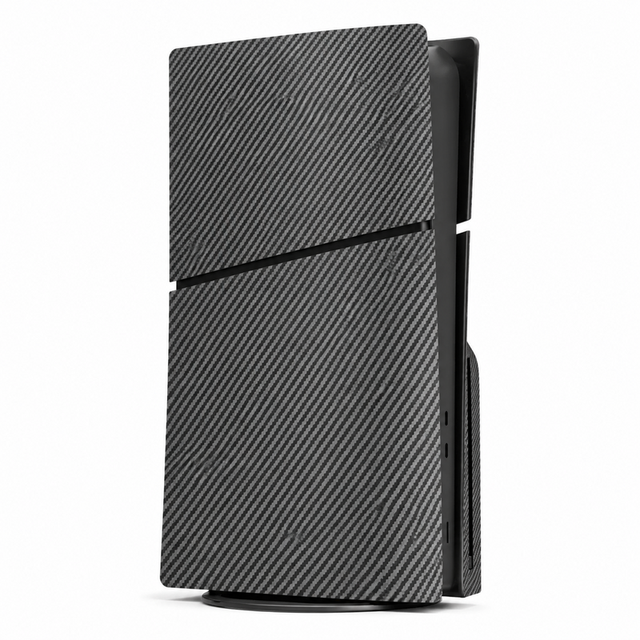 Custom Carbon Fiber Wrap Replacement Shell Compatible with PS5 Slim 4-Piece ABS Hydro Dipped Console Cover