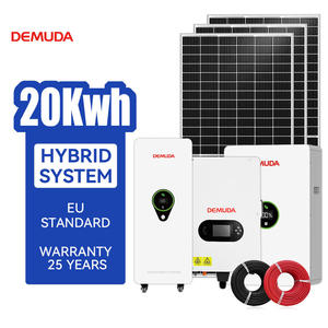 Système solaire hybride 20 kWh, kit complet, stockage d'énergie domestique 20 kW, système solaire hors réseau commercial 20 000 W, système photovoltaïque - Product Image 1