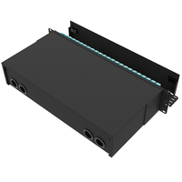 Panel Patch Fiber Optik Single Multi Mode untuk Rak 19 inci 2U ODF dengan Tray Fusible H 144 Fiber Garansi 30 Tahun