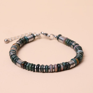 Natural Tiger Eye Stone Abacus <b>Beads</b> <b>Bracelet</b> with Lobster Clasp – Unisex Light Luxury Jewelry for Men Women - Product Image 6