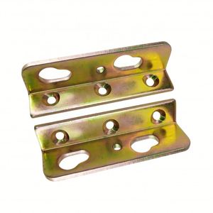 Sturdy 90mm Zinc Plated Metal Bed Frame Hardware Brackets for Bedroom <b>Furniture</b> for Slat Application - Product Image 3