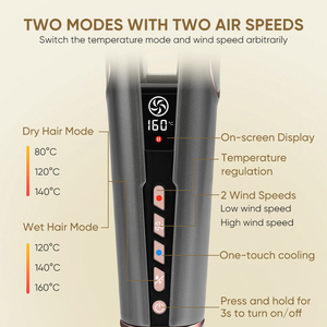 Lisseur à Cheveux Professionnel Marque Blanche <span class=keywords><strong>Plancha</strong></span> De Cabello 2 en 1 Fer Plat Séchant Sur Cheveux Humides et Secs Styler à Air pour <span class=keywords><strong>Maison</strong></span> et Salon - Product Image 4