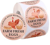 Autocollants adhésifs en papier recyclable pour œufs de poulet et de caille, étiquettes à gratter personnalisables pour supermarchés et épiceries