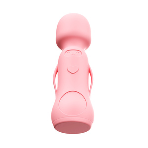 Silicone Double-Ended G-Spot Vaginal <b>Vibrator</b> Carrot Shape USB Rechargeable Waterproof 10 Frequencies Real Touch Feeling Pink - Product Image 3