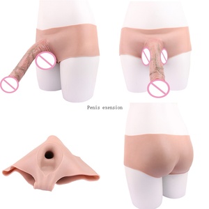 FAAK Skin Color Hollow <b>Dildo</b> Pants Penis Extender Couples Sex Toys for Vagina Anal Sex Pleasure and Delay Ejaculation - Product Image 1