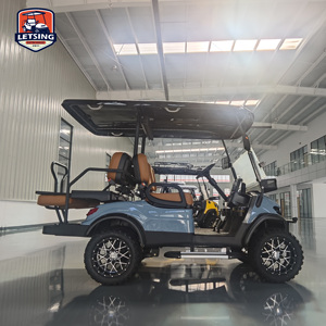 Carrito de Golf Nuevo 2026 de 4 Asientos, 5 KW, 48 V, con Neumáticos, Color Azul Claro, para Resort y Campo de Golf, con Batería de Iones de Litio - Product Image 4