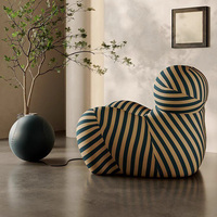 Canapé Nordic Light Luxury Mom's Hug, fauteuil lounge individuel créatif et minimaliste, fauteuil d'appoint compressible pour salon et balcon