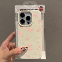 Papillon KT Simple à Creative Cases TPU Matériel Lanière Téléphone Cas pour iPhone 15/14