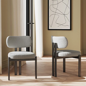 Ensemble <span class=keywords><strong>de</strong></span> <span class=keywords><strong>6</strong></span> <span class=keywords><strong>chaises</strong></span> <span class=keywords><strong>de</strong></span> salle à manger <span class=keywords><strong>en</strong></span> bois pour restaurant <span class=keywords><strong>de</strong></span> cuisine <span class=keywords><strong>en</strong></span> <span class=keywords><strong>tissu</strong></span> blanc à vendre - Product Image 3