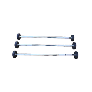 Set di bilancieri dritti e curvi in gomma PU PVC con supporto fisso per bilancieri, per palestra e fitness, per sollevamento pesi da 20 kg a 50 kg - Product Image 6