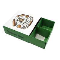 Emballage alimentaire en papier de qualité alimentaire personnalisé, boîte à biscuits, boîte à brownies, boîte à gâteaux, boîte à donuts jetable