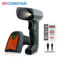 GTCODESTAR-Lector de código Qr con cable, lector de código QR, 2D, escáner de código de barras de mano, USB, lector de código