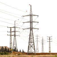 Tour de distribution d'électricité urbaine de haute qualité, galvanisée à chaud, pour l'extension des infrastructures électriques, tour en acier cornière, tour en acier tubulaire