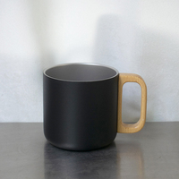 L100 Tasses à café en acier inoxydable de 400ml avec poignée Tasse à lait de bureau Logo personnalisé Gobelet isolé à double paroi 304