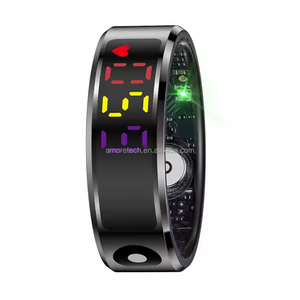 Thông Minh Vòng R12 LED Hiển Thị Phụ Nữ Nhịp Tim Oxy Máu Sức Khỏe Giấc Ngủ Giám Sát Tập Thể Dục Tracker Thông Minh Nhẫn Cho Nam Giới Phụ Nữ 2025 - Product Image 2