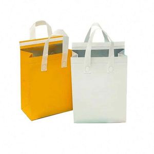 Sac isotherme alimentaire jetable personnalisable en non-tissé recyclable pour le transport du pain, du chocolat, des pâtes, des gâteaux, du café et comme sac isotherme. - Product Image 2