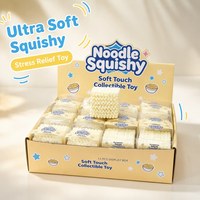 Jouet Squishy en TPR en forme de tasse de nouilles instantanées de 5 cm, à remontée lente, anti-stress, à presser, pour enfants et adultes