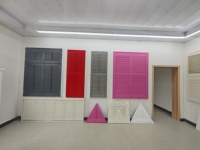 Persianas Modernas para Interiores, Forma Especial, Rejillas de Madera para Ventanas, Triangulares, Redondas, Ovaladas, para Apartamentos, Hospitales, Escuelas