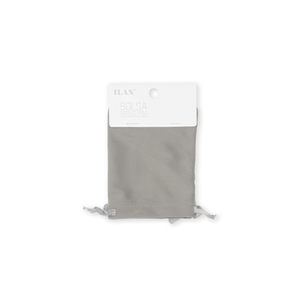 Sac en velours Ilan 9x12 cm gris clair 2 pièces pour le rangement des bijoux - Product Image 1