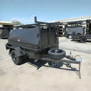 Viral 2025 Du chantier au camping Remorque utilitaire multifonction avec rangement résistant aux intempéries <span class=keywords><strong>Attelage</strong></span> à dégagement rapide - Product Image 1