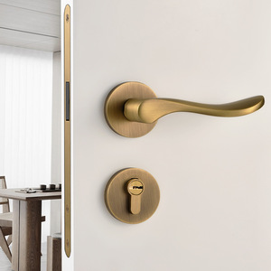 Moat Copper Lever Lock FT01-31 Keyless Copper Door Lock For Bedrooms - Product Image 3