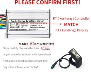 Prix usine KT protocole 24V/36V/48V Mini compteur de vitesse KT-LCD4 vélo électrique LCD4 affichage pour vélo électrique moteur sans balais - Product Image 4