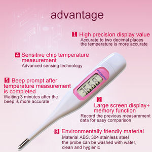 Thermomètre Basal Numérique de Haute Qualité pour Usage Domestique, Affichage 0.01°C, Test d'<span class=keywords><strong>Ovulation</strong></span> Clinique Oral pour Femme, Test de Grossesse - Product Image 6