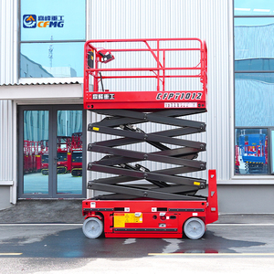 Cfmg 12M/320kg แพลตฟอร์มการทำงานทางอากาศแพลตฟอร์มลิฟท์คนคนเดียวขับเคลื่อนด้วยกรรไกรเคลื่อนที่ - Product Image 1