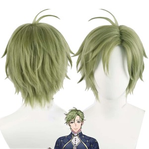 Parrucca per Cosplay di Halloween Game Nu: Olivine <span class=keywords><strong>Eiden</strong></span> Blade Kuya Edmond Aster Yakumo Quincy, Verde Blu Rosa Arancione Viola GAHC-102 - Product Image 4
