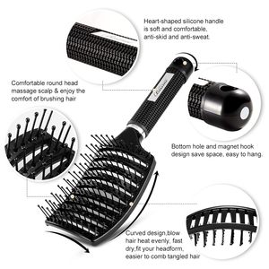 Spazzola professionale per capelli ionici per asciugatura rapida con effetto curvo e ventilato districante per capelli ricci bagnati da donna uomo - Product Image 4