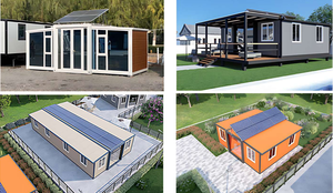 Maison conteneur extensible prête à l'emploi, maison préfabriquée modulaire avec cuisine complète et espace de vie moderne - Product Image 5