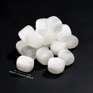 Оптовые натуральные целебные кристаллы: белый гипс, селенит, полированные круглые камни, драгоценные камни для фэншуй и домашнего декора - Product Image 2