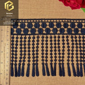 Milk Silk Hanging Spot Tassel Barcode <strong>Black</strong> Lace Skirt Accessories Water Soluble Lace 14cm Embroidery Spot <strong>Wedding</strong> <strong>Dress</strong> - Product Image 3