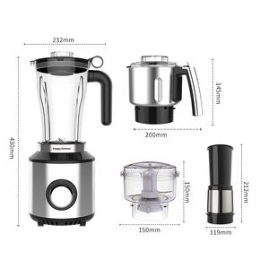 Mixeur Électrique Commercial Happy Partner pour Cuisine Professionnelle, Mixeur et Broyeur, Machine à Smoothies et Jus, Mixeurs - Product Image 6