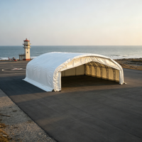 Tente hangar d'avion à toit étanche et à coutures scellées pour base de lutte rapide contre les incendies aériens et stationnement de flotte de transporteurs aériens