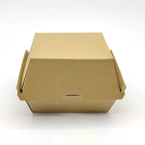 Caja de Papel para Almuerzo Personalizada con Logotipo, Biodegradable, Reutilizable, Cuadrada, Resistente, Reciclable, para <span class=keywords><strong>Comida</strong></span> <span class=keywords><strong>Rápida</strong></span> y Hamburguesas - Product Image 2