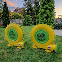Ventilateur électrique commercial de haute qualité à faible bruit de 1100 W, vente chaude, jaune PE, installation facile, château gonflable d'intérieur