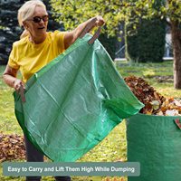 Green Yard Dumpster Bag Collecting Leaf Bags Grands sacs de jardin réutilisables pour pelouse de 72 gallons avec poignées