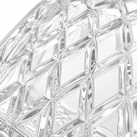 Flacon de parfum en verre transparent de 100 ml, vente en gros, coupe diamant, facettes en cristal, OEM/ODM
