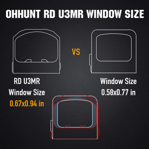 Mira de Punto Rojo Ohhunt Motion Awake con 10 Ajustes de Brillo, Mira Reflex de Aluminio Resistente a Impactos con Retícula de Punto Circular - Product Image 2